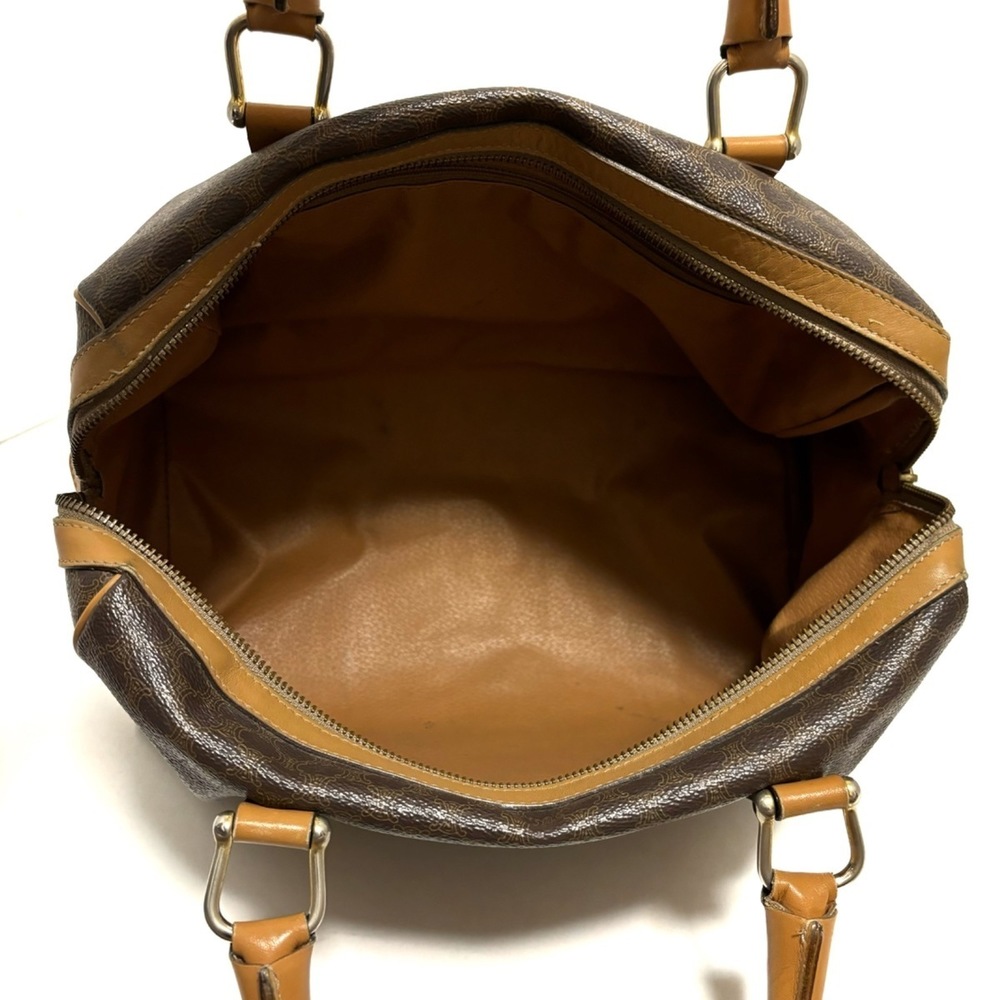 Celine Macadam Pattern Handbag Brown - image 7